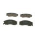 Set placute frana fata BOSCH pentru frana disc HYUNDAI TERRACAN 2.5D/2.9D/3.5 dimensiuni 58.0mm x 149.0mm x 16.6mm