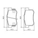 Set placute frana spate BOSCH pentru FIAT SEDICI, HONDA ACCORD VII, CIVIC VII, CR-V II, LEGEND II, LEGEND III, SHUTTLE, STREAM 1.6-3.5