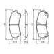 Set placute frana fata BOSCH pentru FORD USA PROBE II, MAZDA 323 F V, 323 F VI, 323 S VI, 626 IV, 626 V, MX-6, PREMACY, XEDOS 6