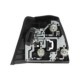 Suport lampa spate ULO pentru BMW 3 (E46) 1.6-3.2 12.97-12.07, pozitie spate, partea dreapta, tehnologie becuri, culoare transparent