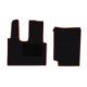 Covor compartiment picioare F-CORE pentru MERCEDES ACTROS MP4/MP5, 2 buc, velours, rosu