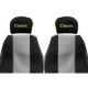 Husa scaun F-CORE gri velours pentru IVECO EUROCARGO I-III, EUROSTAR, EUROTECH MH, MP, MT 01.91, set, tip sasiu camion