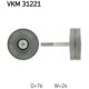 Rola ghidare/conducere curea transmisie SKF pentru VW Cordoba (6L2) 1.2, diametru exterior 76.0 mm, lățime 24.0 mm