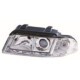 Far DEPO Lampa frontala Stanga H7/H7 electric fara motoras cromat AUDI A4 B5