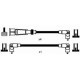 Set cablaj aprinder NGK VW cu aprindere prin cabluri 0.9-1.8 82 - 5 fire, lungimi 38 cm, 51 cm, 52 cm, 58 cm, 63 cm, negru, pentru AUDI