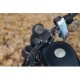 Suporturi de telefon INTERPHONE CRAB pentru motociclete, montare pe ghidon, culoare negru