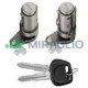 Carcasa cilindru inchidere MIRAGLIO pentru PEUGEOT 307, 307/KOMBI 08.00-12.12, set de blocare usi, plastic, negru, 2.4 usi