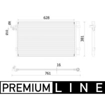 Condensator, climatizare MAHLE