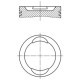 Piston MAHLE 70,8 mm STD pentru FIAT BRAVA, BRAVO I, DOBLO, MAREA, PALIO, PANDA, PUNTO, SIENA, LANCIA Y, ZASTAVA 10
