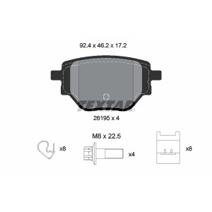 Set placute frana,frana disc TEXTAR