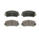 Set placute frana spate LPR pentru LOTUS ESPRIT S4, RENAULT 12, 17, 18, 21, 25, 30, 5, ESPACE I, ESPACE II, FUEGO 1.4-2.8