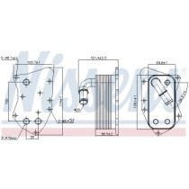 Radiator ulei, ulei motor NISSENS