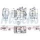 Compresor climatizare NISSENS AUDI A4 B6 B7 A6 C5 ALLROAD C5 2.5D 07.97-05.06 130 ml 12.0 V diametru admisie 28.4 mm evacuare 13.7 mm fulie 110.0 mm