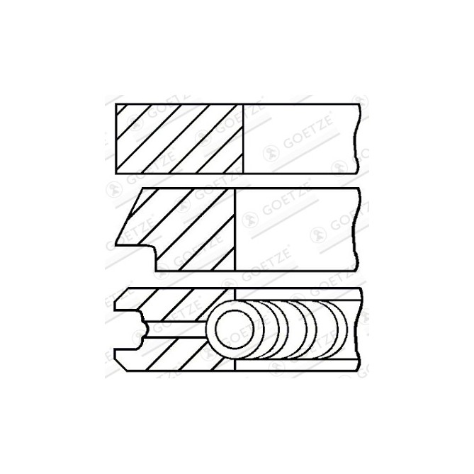 Set segmenti piston GOETZE