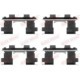 Set accesorii montare placute frana fata QUICK BRAKE pentru NISSAN 100NX, SUNNY III, SUZUKI GRAND VITARA I, VITARA 1.4-2.0D