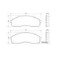 Set placute frana fata BOSCH KIA CARNIVAL I, CARNIVAL II, PREGIO, PREGIO II 2.5-2.9D 08.95 dimensiuni 56.2x154.7x17.0 mm