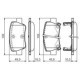 Set placute frana spate BOSCH TOYOTA AVENSIS 1.6-2.2D 11.08-10.18 49.9mm x 109.0mm x 16.5mm