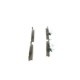 Set placute frana fata BOSCH pentru HONDA ACCORD VIII, CIVIC IX, CIVIC X 1.0-2.4, dimensiuni 57.2 mm x 155.1 mm x 17.05 mm