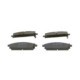 Set placute frana fata BOSCH pentru NISSAN PATHFINDER II, QUEST, TERRANO II, X-TRAIL I, inaltime 56.3 mm, latime 158.0 mm, grosime 17.2 mm