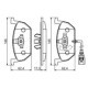 Set placute frana fata BOSCH pentru AUDI A1, A1 CITY CARVER, A3; SEAT ARONA, IBIZA V, LEON, SKODA KAMIQ, OCTAVIA III, SCALA