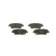Set placute frana spate BOSCH pentru HYUNDAI GENESIS, KIA QUORIS I, dimensiuni: 43.4 mm inaltime, 117.1 mm latime, 15.6 mm grosime