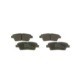 Set placute frana spate BOSCH pentru HYUNDAI GENESIS, KIA QUORIS I, dimensiuni: 43.4 mm inaltime, 117.1 mm latime, 15.6 mm grosime