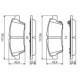 Set placute frana spate BOSCH pentru HYUNDAI GENESIS, KIA QUORIS I, dimensiuni: 43.4 mm inaltime, 117.1 mm latime, 15.6 mm grosime