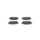 Set placute frana spate BOSCH pentru CHEVROLET AVEO, CRUZE, ORLANDO, TRAX, VOLT; OPEL AMPERA, ASTRA J, MOKKA, ZAFIRA C 42.6mm x 116.5mm x 15.8mm
