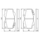 Set placute frana fata BOSCH pentru TOYOTA FORTUNER, HILUX, HILUX VII 2.5D/3.0D 68mm x 119mm, grosime 15mm, material Low-Metallic