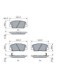 Set placute frana fata BOSCH pentru frana disc, compatibile cu HYUNDAI GENESIS, I30, KIA CEE'D, OPTIMA, PRO CEE'D, dimensiuni 60mm x 141mm x 17.8mm