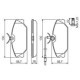 Set placute frana fata BOSCH pentru RENAULT 25, ESPACE II, LAGUNA I, MEGANE I, SAFRANE I, SPORT SPIDER 1.4-3.0 55.7mm x 130.0mm x 18.2mm