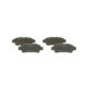 Set placute frana spate BOSCH pentru TOYOTA ALPHARD I, AVENSIS VERSO, ISIS, NOAH/VOXY, PREVIA II, SIENNA 2.0-3.5, dimensiuni 43.0x112.5x16.5 mm