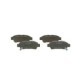 Set placute frana spate BOSCH pentru TOYOTA ALPHARD I, AVENSIS VERSO, ISIS, NOAH/VOXY, PREVIA II, SIENNA 2.0-3.5, dimensiuni 43.0x112.5x16.5 mm