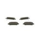 Set placute frana spate BOSCH pentru TOYOTA ALPHARD I, AVENSIS VERSO, ISIS, NOAH/VOXY, PREVIA II, SIENNA 2.0-3.5, dimensiuni 43.0x112.5x16.5 mm