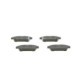 Set placute frana spate BOSCH pentru TOYOTA ALPHARD I, AVENSIS VERSO, ISIS, NOAH/VOXY, PREVIA II, SIENNA 2.0-3.5, dimensiuni 43.0x112.5x16.5 mm