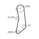 Curea de distributie GATES pentru ALFA ROMEO MITO, FIAT 500, 500 C, DOBLO, FIORINO, GRANDE PUNTO, IDEA, LINEA, PANDA, PUNTO 1.2-1.6, 22.0 mm, 1032.0 mm