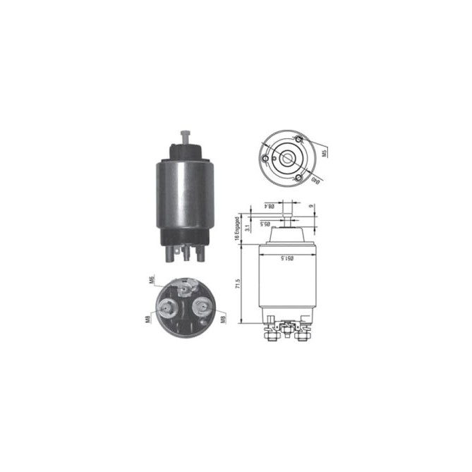 Solenoid, electromotor MAGNETI MARELLI