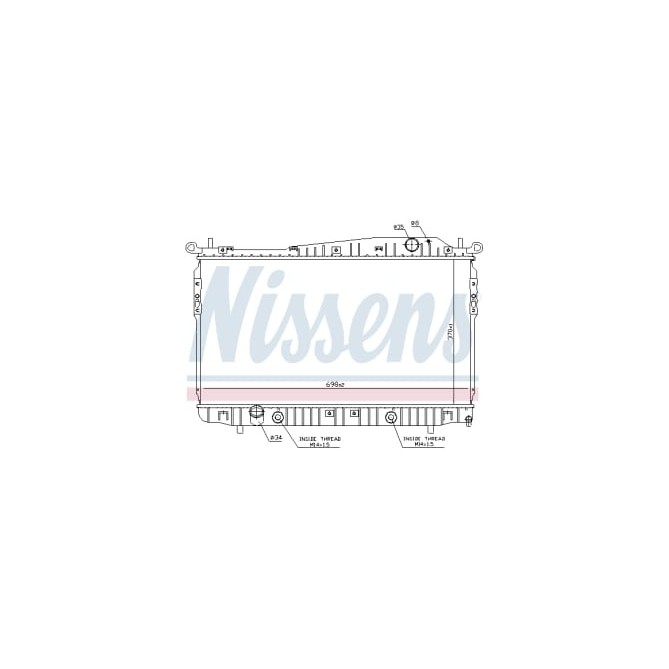 Radiator, racire motor NISSENS