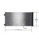 Condensator climatizare MAHLE A/C cu uscător pentru MINI (F55, F57, R56, R57, R58, R59, CLUBMAN R55) 340mm x 628mm x 12mm