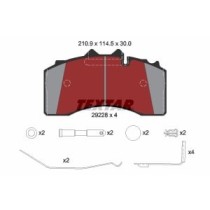 Set placute frana,frana disc TEXTAR