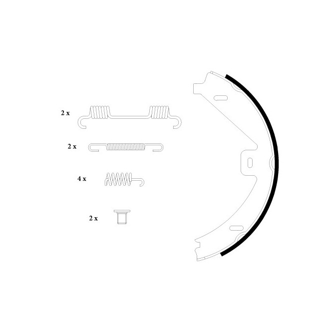 Set saboti frana, frana de mana TEXTAR