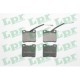 Set placute frana Spate LPR pentru PEUGEOT 406, 607 1.8-3.0 dimensiuni 57.4 mm x 63.8 mm x 17.0 mm