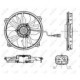 Ventilator radiator NRF Dreapta/Stanga pentru CITROEN DS 4, BERLINGO/MINIVAN, C4, FIAT SCUDO, PEUGEOT 307, diametru 385 mm