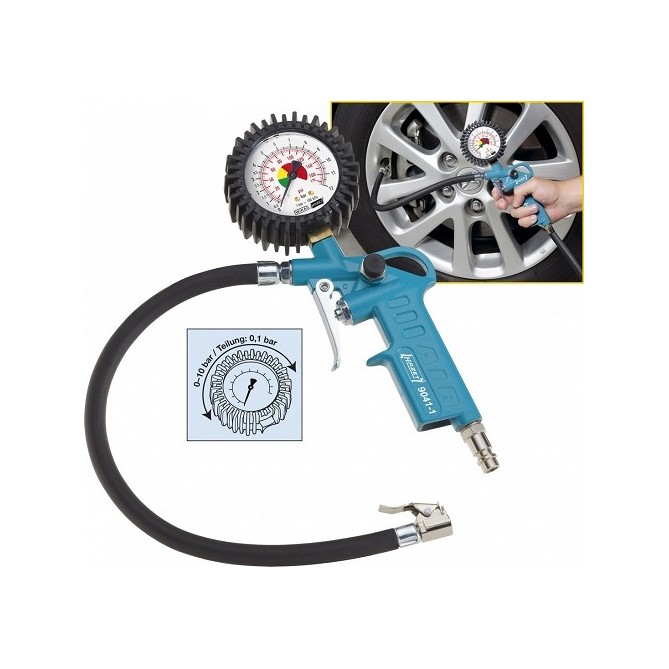 Pistol de verificat presiune roata HAZET