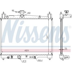 Radiator, racire motor NISSENS