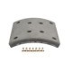 Set garnituri de frictiune, frana tambur SBP Ferodou sabot frana Spate 414x220 pentru RENAULT TRUCKS