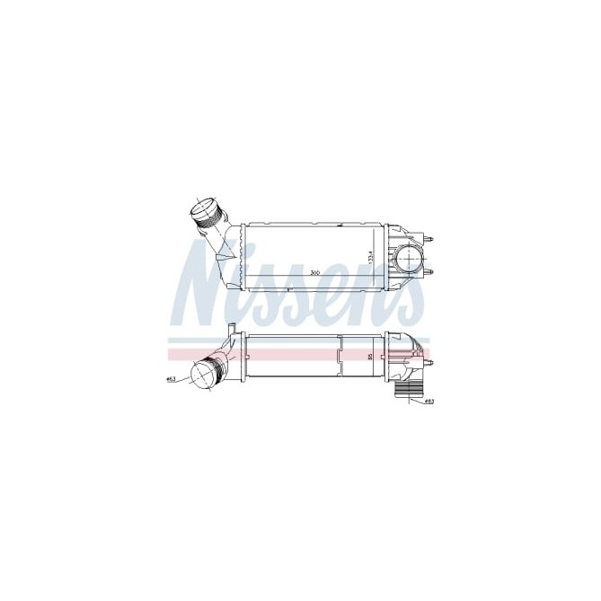 Intercooler, compresor NISSENS