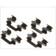 Set accesorii placute frana fata QUICK BRAKE pentru OPEL AGILA, SUZUKI SPLASH, SWIFT III 1.0-1.6 02.05-