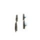 Set placute frana Fata BOSCH pentru FORD GALAXY III, GALAXY MK III, MONDEO V, S-MAX, FUSION, dimensiuni 66.6 mm x 155.5 mm x 19.1 mm