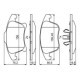 Set placute frana Fata BOSCH pentru FORD GALAXY III, GALAXY MK III, MONDEO V, S-MAX, FUSION, dimensiuni 66.6 mm x 155.5 mm x 19.1 mm